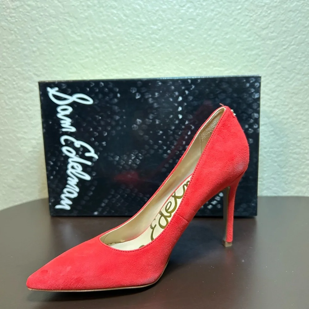 SAM EDELMAN Elegant Red Women's Heels SIZE  5.5 M